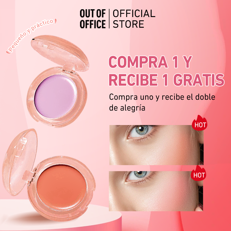 34 (2) Rubor en crema mate Out Of Office en tres tonos