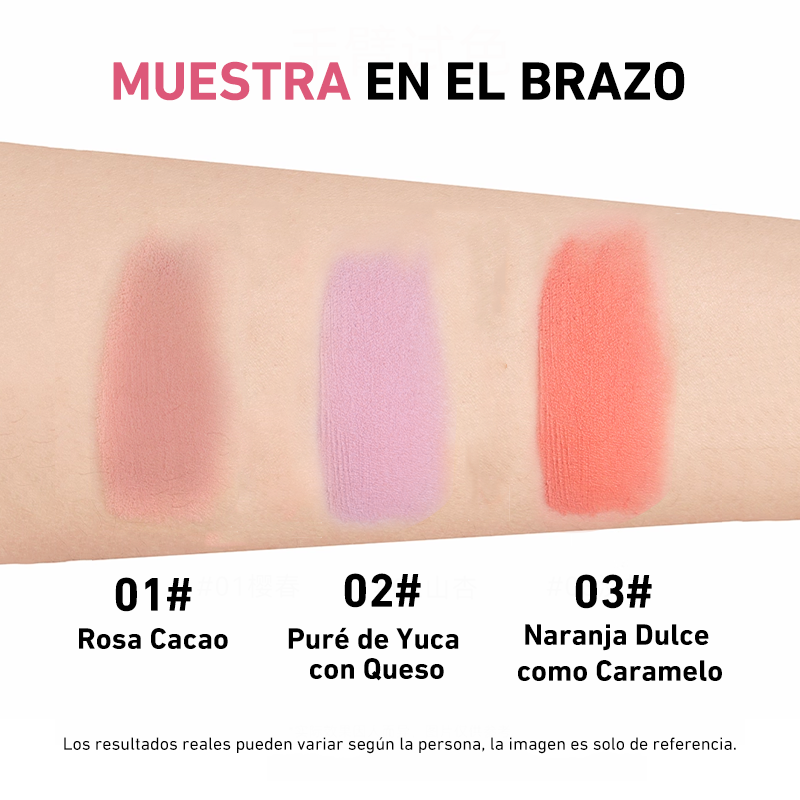 34 (5) Rubor en crema mate Out Of Office en tres tonos