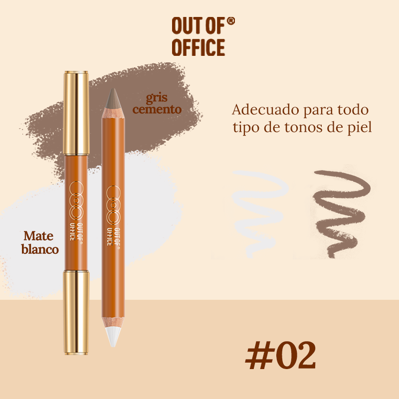 Lápiz de contorno de dos puntas Out Of Office en cinco tonos
