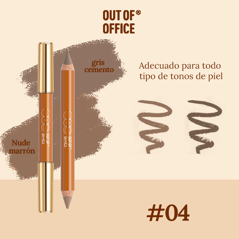Lápiz de contorno de dos puntas Out Of Office en cinco tonos
