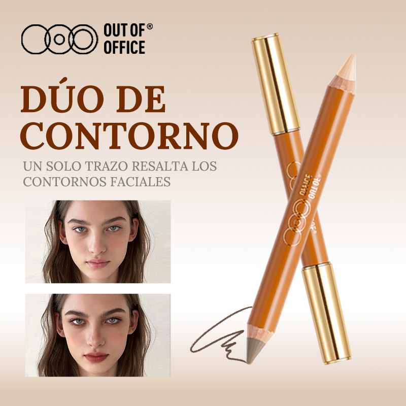 Lápiz de contorno de dos puntas Out Of Office en cinco tonos