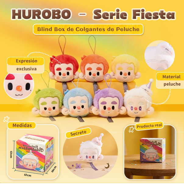 HUROBO Serie Celebración – Caja Sorpresa de Colgantes de Peluche