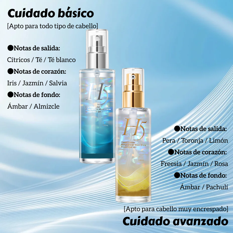 Aceite Capilar H5 en Spray – Fragancia Ligera y Reparación para el Cabello