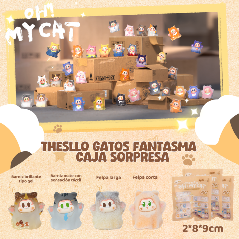 TheSllo Gato Fantasma – Caja Sorpresa de una Figura