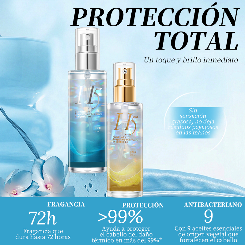 Aceite Capilar H5 en Spray – Fragancia Ligera y Reparación para el Cabello