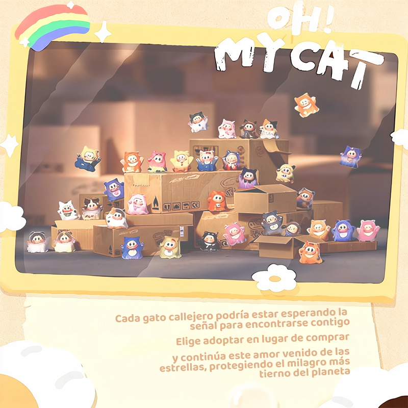 TheSllo Gato Fantasma – Caja Sorpresa de una Figura