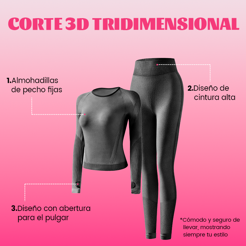 主图4 Conjunto deportivo PinkAmy para mujer en cuatro colores