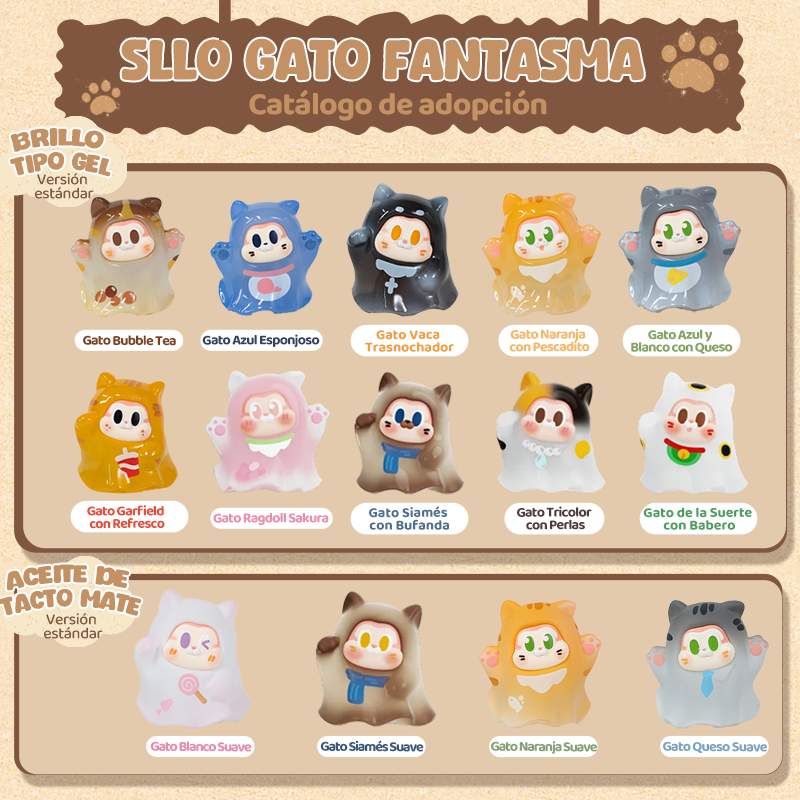 TheSllo Gato Fantasma – Caja Sorpresa de una Figura