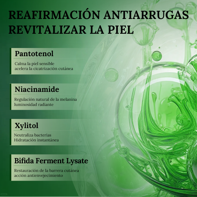 Beneficios de la mascarilla facial BowBowBeauty Ingredientes de la mascarilla con fermento de bífida Modo de uso de la mascarilla facial BowBowBeauty Presentación de cinco mascarillas BowBowBeauty