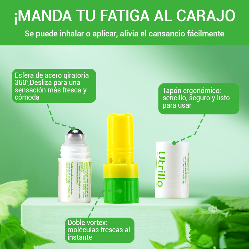 Presentación compacta del inhalador aromático de 1.8 g
