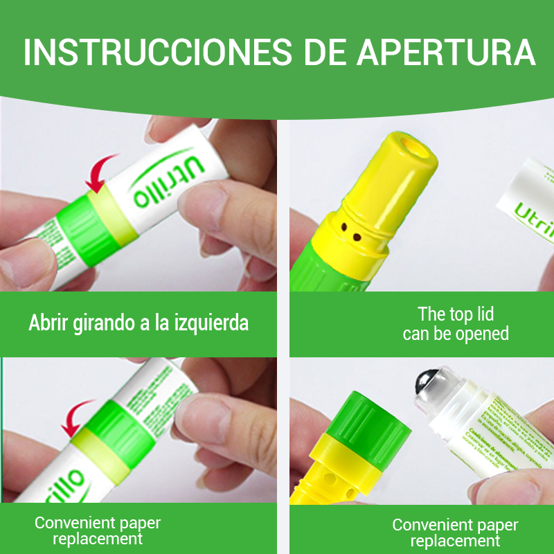 Presentación compacta del inhalador aromático de 1.8 g