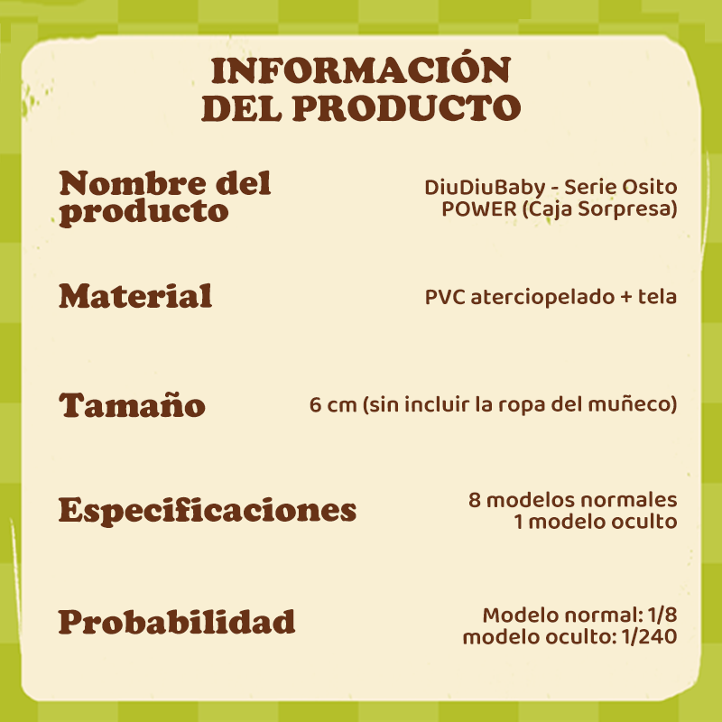 DiuDiuBaby Power Bears – Caja Sorpresa de Ositos