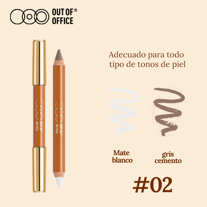 Lápiz de contorno de dos puntas Out Of Office en cinco tonos