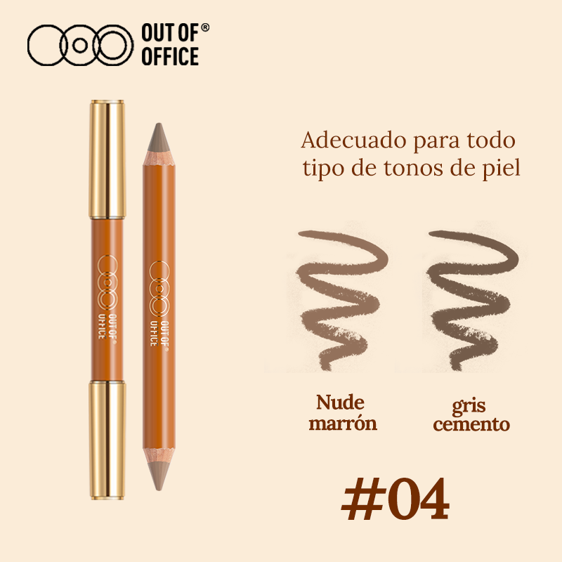 Lápiz de contorno de dos puntas Out Of Office en cinco tonos
