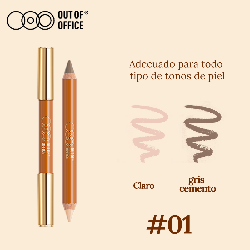 Lápiz de contorno de dos puntas Out Of Office en cinco tonos